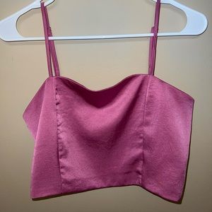 Satin Crop Top